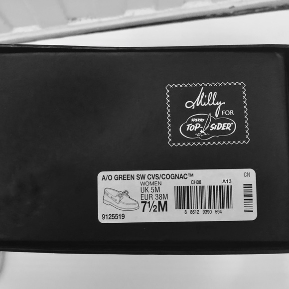 Milly of NY x Sperry Top-Sider in Green Salt Wash (New w/ original packaging) - Picture 9 of 10